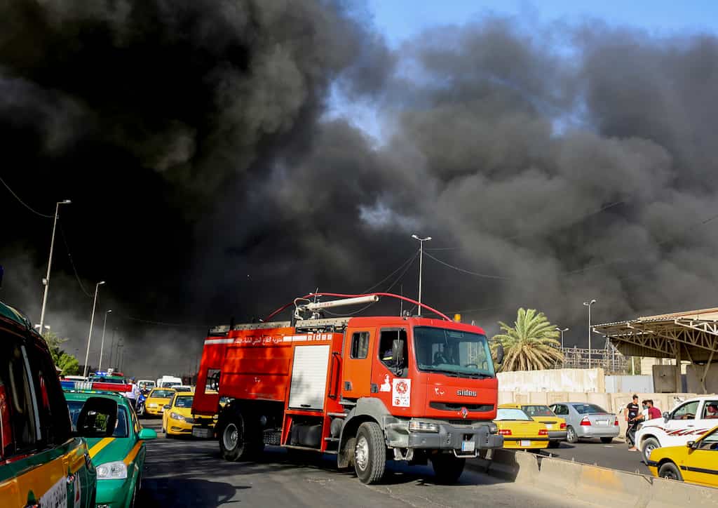 Watch: Fire hits Iraq's biggest ballot warehouse before recount