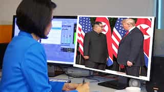 Trump and Kim's body language said both tried to show they were in control