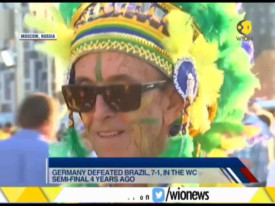 World Cup 2018: Brazilian fans chant 'goodbye Germany'