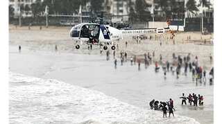 Video: Boys drown off Mumbai's Juhu beach; Coastguard chopper recovers bodies