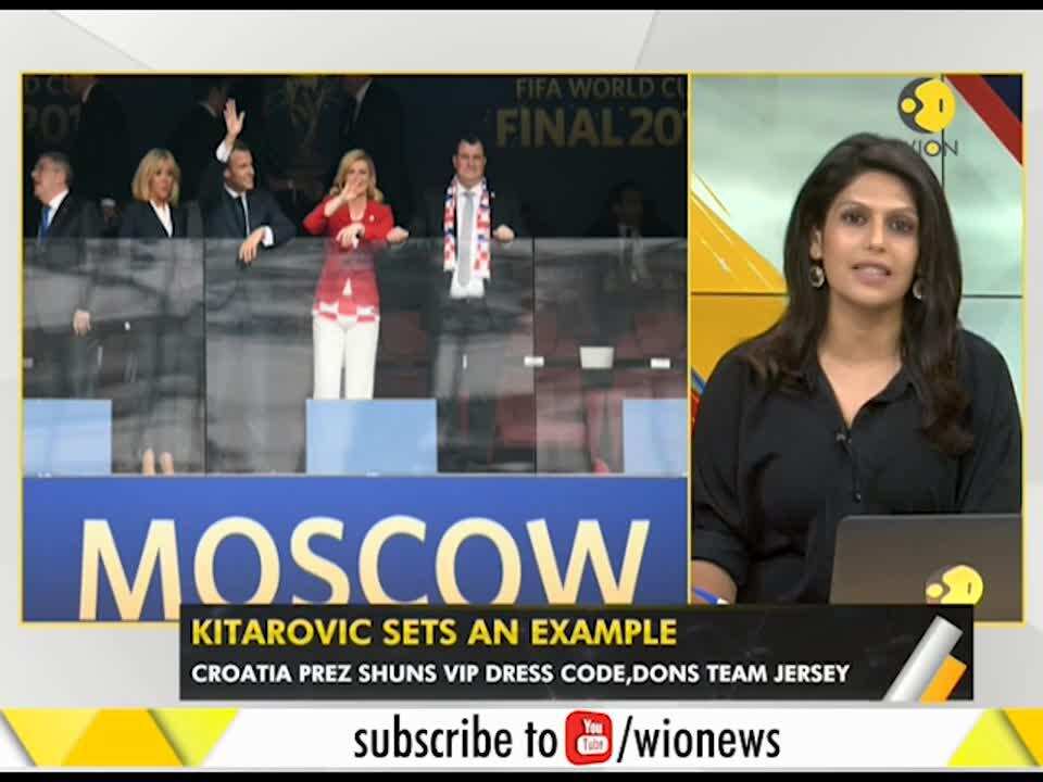 WION Gravitas: Croatia President wins admirers; Kitarovic did not watch quarter finals in VIP box