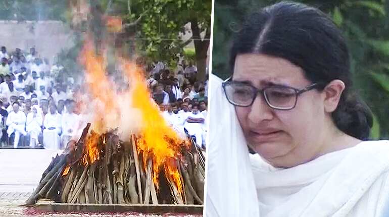 Final farewell: Last rites performed for former PM Vajpayee