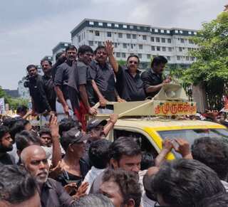 MK Alagiri holds massive 'peace rally' in Chennai