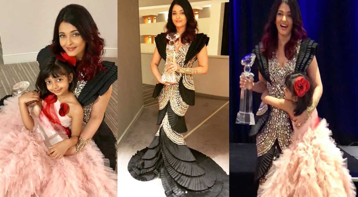 In pics: Aishwarya Rai Bachchan gets Meryl Streep Award in the US, Janhvi Kapoor also honoured