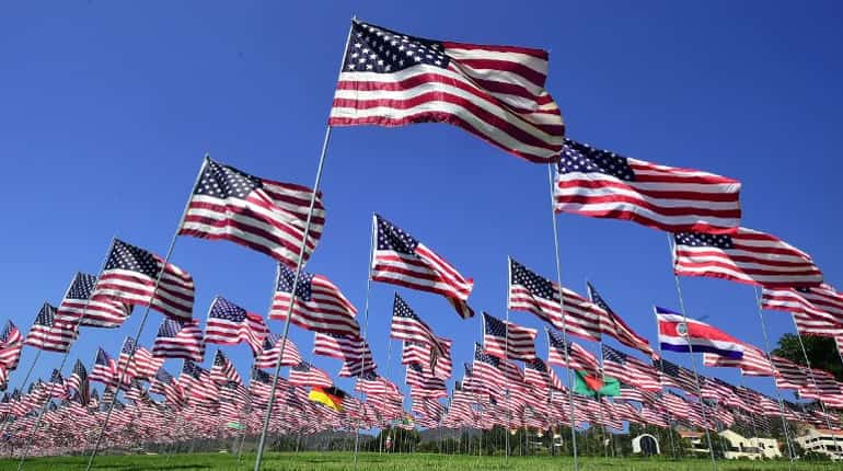 'Waves of flags' recalled the tragedy