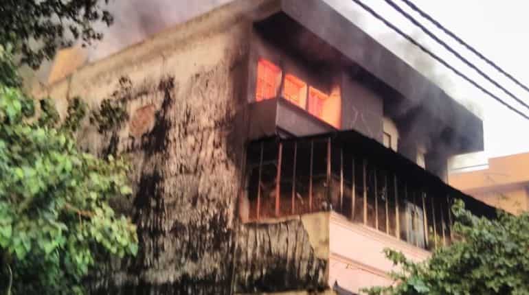 Delhi: Fire at factory in Udyog Nagar, effort to douse blaze on Delhi: Fire at factory in Udyog Nagar, effort to douse blaze on