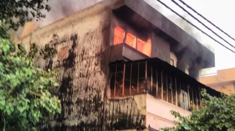 Delhi: Fire at factory in Udyog Nagar, effort to douse blaze on 