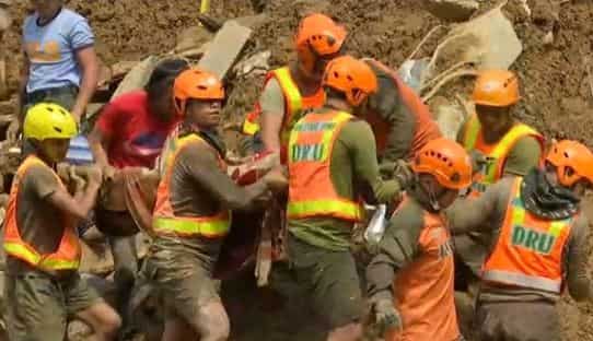 Philippines authorities retrieve bodies from landslide following super typhoon Mangkhut