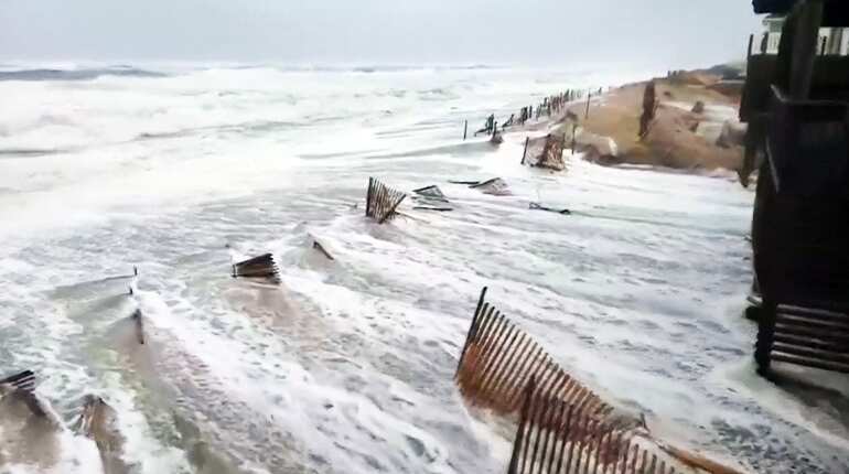 Watch: Hurricane Florence deluges Carolinas ahead of landfall Watch: Hurricane Florence deluges Carolinas ahead of landfall
