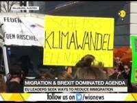Migrants protest against European Uinion Summit in Salisburg 