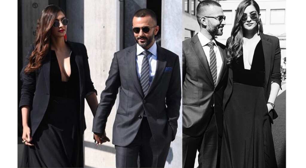 In pics: Sonam Kapoor, Anand Ahuja glam it up at Giorgio Armani’s show in Milan Fashion Week