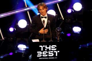 Croatian Luka Modric wins Best FIFA Men's Player of the Year award