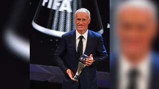 'I am very proud,' says France's coach Didier Deschamps after winning best coach award