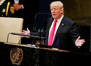 Donald Trump makes the right noises before US midterms