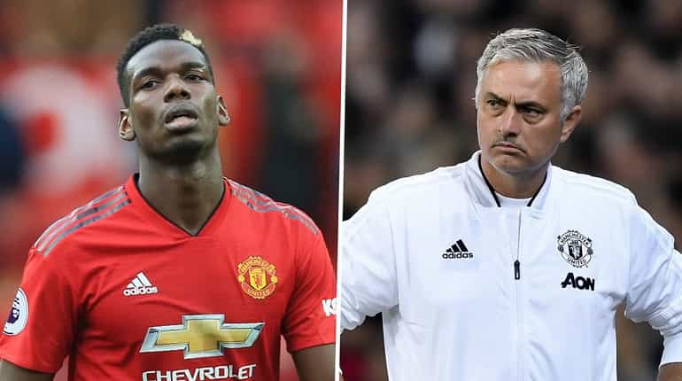 Pogba filmed in tense exchange with Mourinho after sacked as vice-captain Pogba filmed in tense exchange with Mourinho after sacked as vice-captain