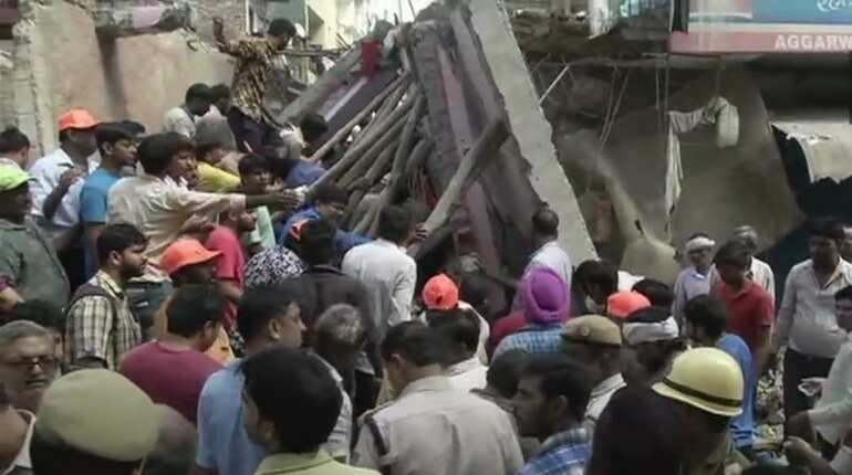 Four children, two women killed in building collapse in northwest Delhi Four children, two women killed in building collapse in northwest Delhi