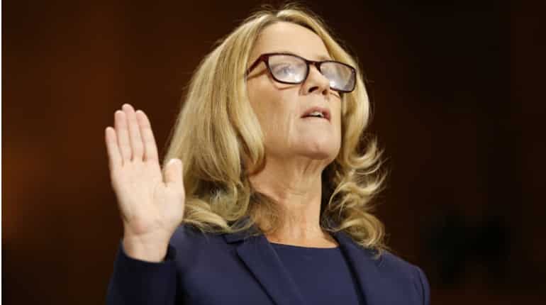 '100 per cent' certain he assaulted me, says Brett Kavanaugh accuser in US Senate hearing '100 per cent' certain he assaulted me, says Brett Kavanaugh accuser in US Senate hearing
