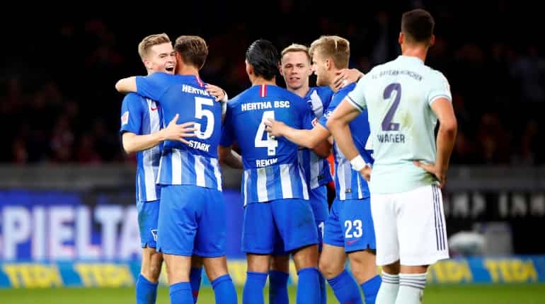 Hertha stun Bayern for first win in nine years Hertha stun Bayern for first win in nine years