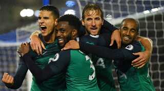 Harry Kane double at Huddersfield sends Spurs fourth