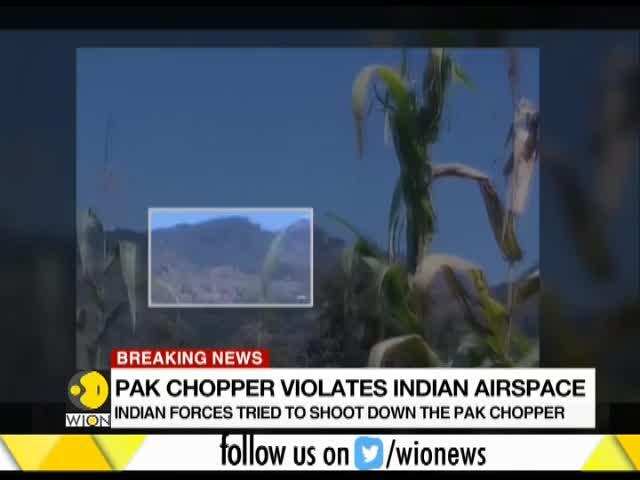 Pakistani Chopper violates Indian Airspace 