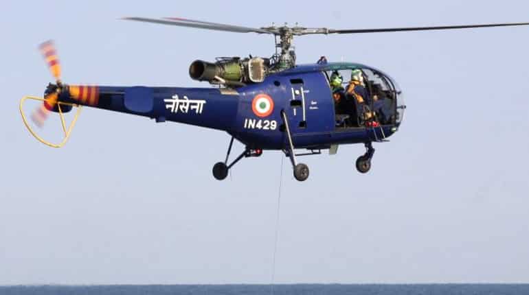 Indian Navy's helicopter Chetak CH442 crashes at Rajali base in Tamil Nadu, crew safe Indian Navy's helicopter Chetak CH442 crashes at Rajali base in Tamil Nadu, crew safe