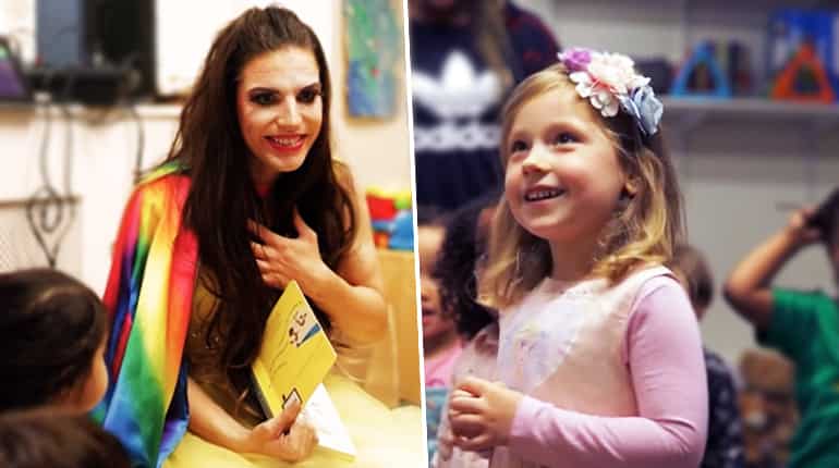 Drag queen teaches tolerance at UK nursery school