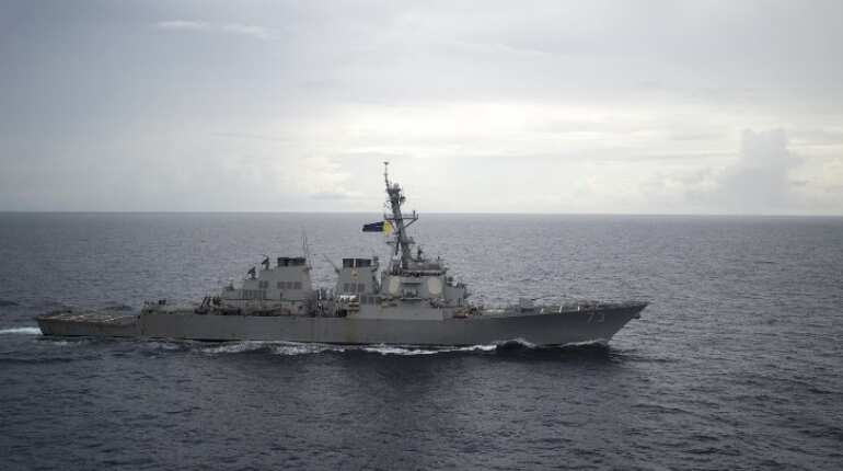 US warship sails in disputed South China Sea amid trade tensions