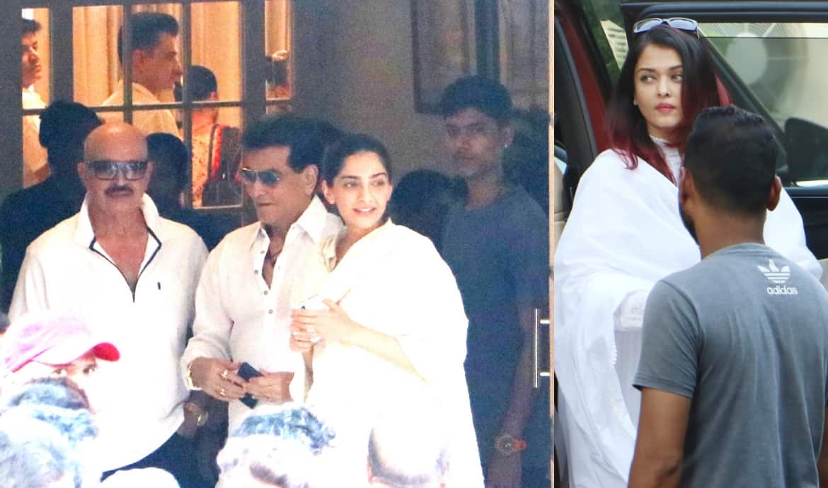 Krishna Raj Kapoor's funeral