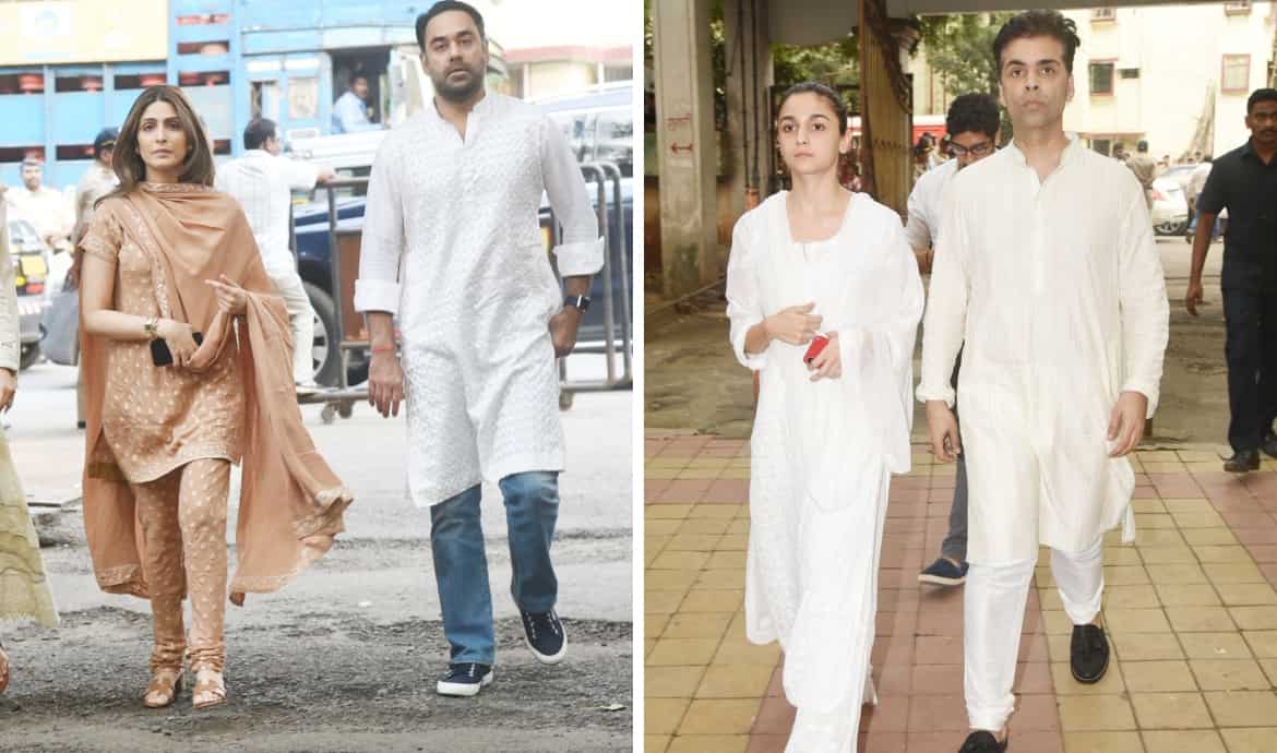 Krishna Raj Kapoor's funeral