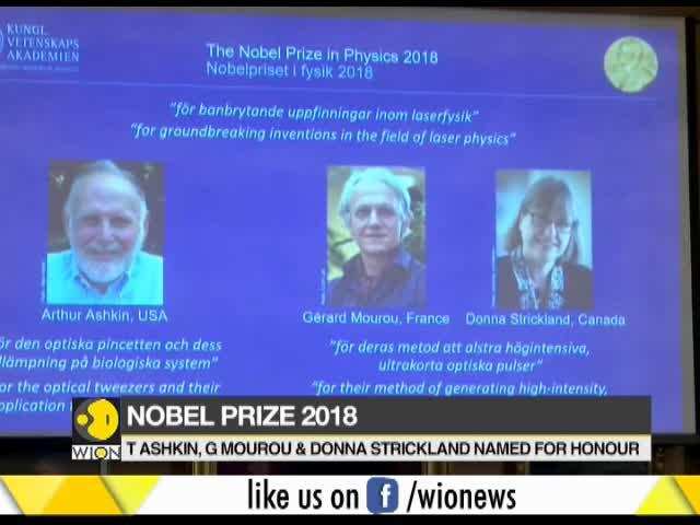 Winner of the Nobel prize for Physics announced