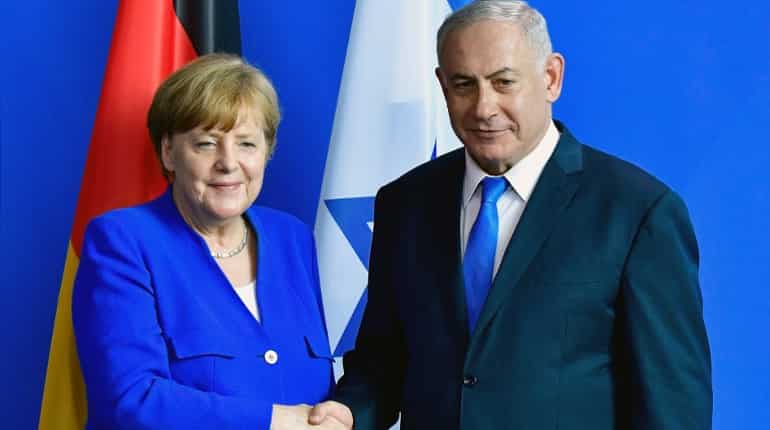 Merkel, Netanyahu seek to brush past differences for Israel talks