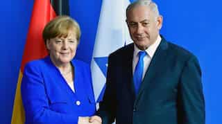 Merkel, Netanyahu seek to brush past differences for Israel talks