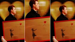 Banksy's 'Girl with Balloon' sells for £1 million... then he shreds it