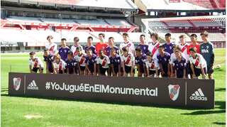 Thailand's cave boys enjoy kick about at iconic River Plate stadium