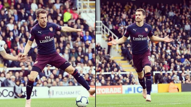 Watch: Aaron Ramsey's wonder goal for Arsenal against Fulham