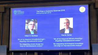 US duo William Nordhaus, Paul Romer win Nobel Prize in Economics