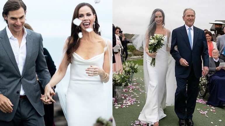 Former US President George Bush's daughter Barbara gets married