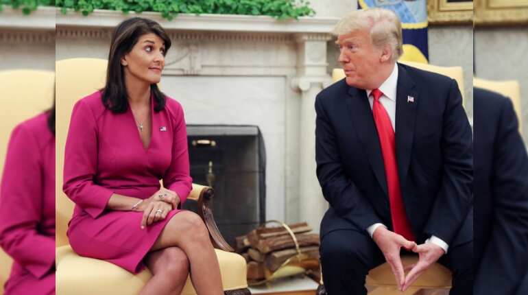 After Nikki Haley resigns, speculation is she may run against Trump in 2020 After Nikki Haley resigns, speculation is she may run against Trump in 2020