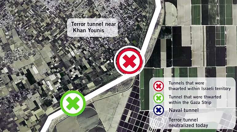 Watch: Israel says it has destroyed a Gaza attack tunnel