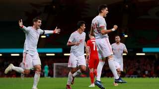 Alcacer double helps Spain ease to 4-1 win over Wales