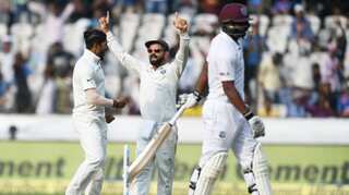2nd Test, Day 3: Windies 127 all out, India need 72 to win