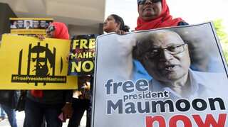 Maldives opposition supporters protest as court reviews election challenge