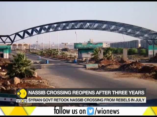 Journalist Daniel Pagani reporting from Nassib Border