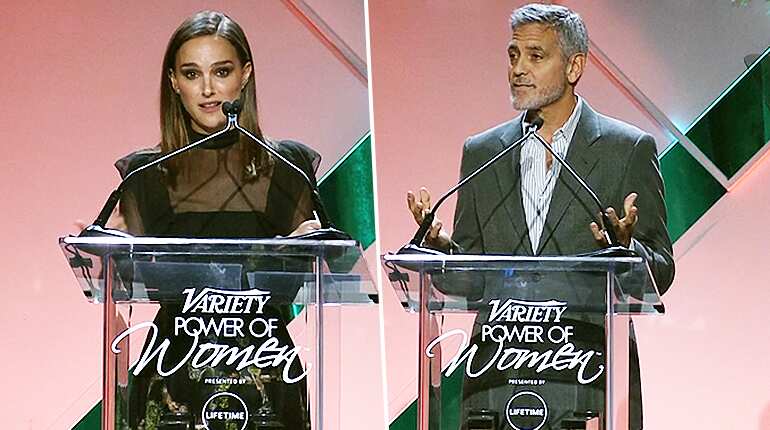 Natalie Portman and George Clooney address powerful women