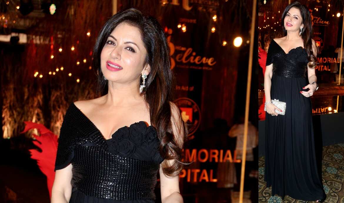 Bhagyashree looks stunning in black! (Source: Yogen Shah)