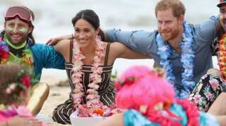 Australia: Prince Harry and Meghan Markle joins in group hug at 'Fluro Friday'