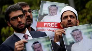 Khashoggi's son defends Saudi against critics 'exploiting' murder