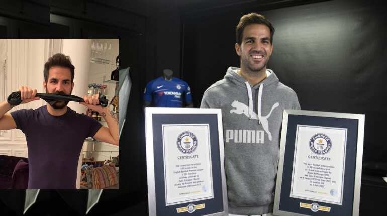 Cesc Fabregas credits Arsenal icons Henry, Bergkamp after claiming Guiness World Record