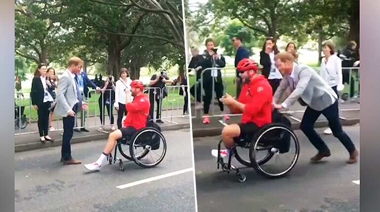 'So do I!' - Prince Harry sees eye to eye with fan hopeful of baby girl