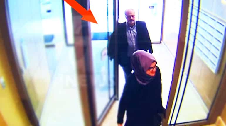 CCTV footage purports to show Khashoggi and his fiancee going to Saudi consulate